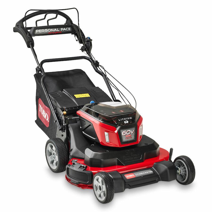 60V MAX* 30 in. (76 cm) eTimeMaster® Personal Pace Auto-Drive™ Lawn Mower – (2) 10.0Ah Batteries/Chargers Included (21491)